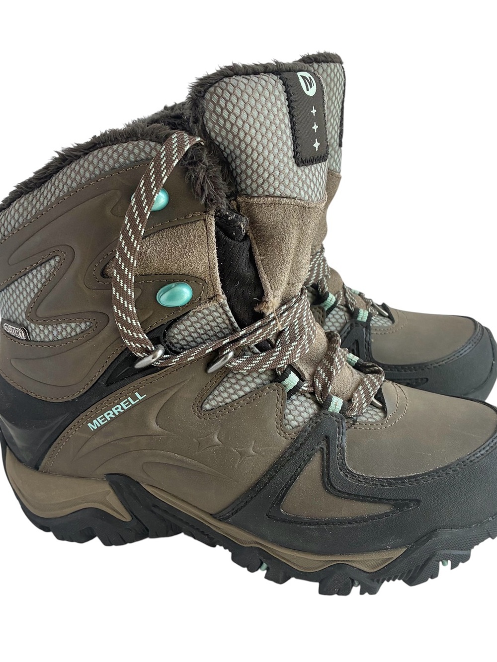 Merrell Women’s 5.5 Trail Hiking Boots Thinsulate Boulder Ankle Waterproof
